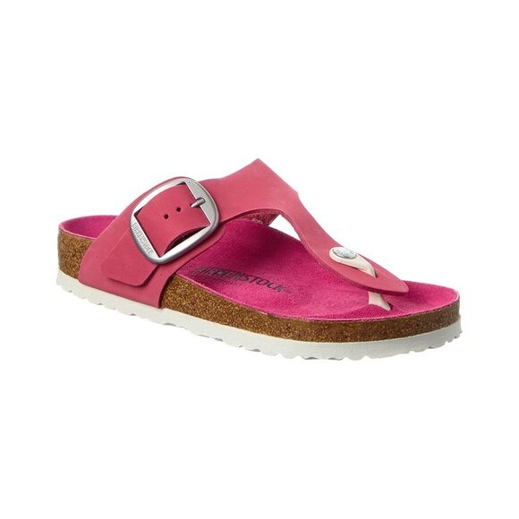 Birkenstock Shoes - Birkenstock Gizeh Big Buckle Leather Sandal, Pink